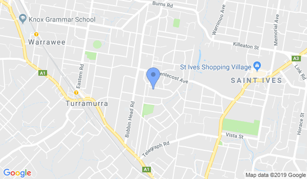 GKR Karate Pymble Prime location Map