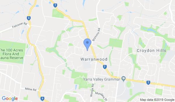 GKR Karate - Warranwood location Map