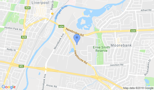 Gary Martin Kung-Fu Centre location Map