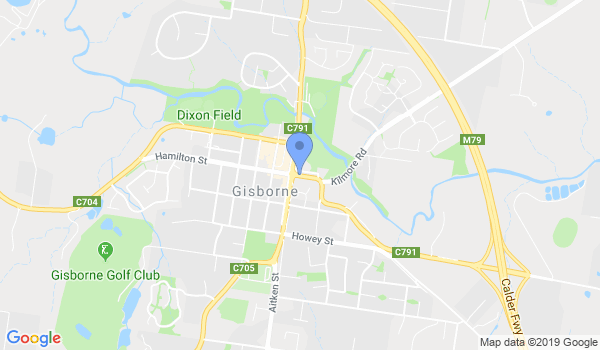 Gisborne Taekwondo location Map