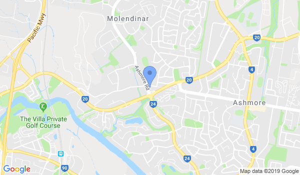 Gold Coast Chito-Ryu Karate location Map