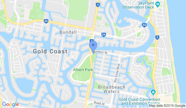 Gold Coast Goju Karate location Map