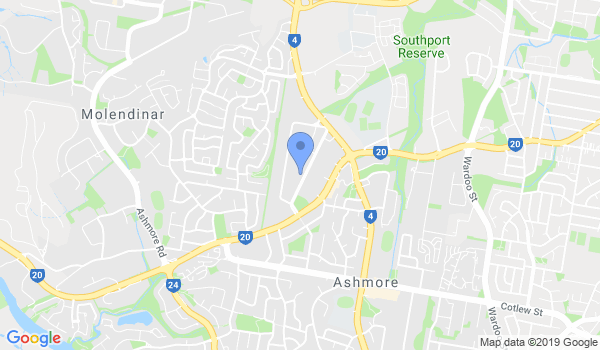 Gold Coast Martial Arts Centre location Map