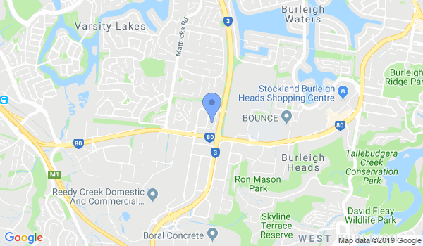 Gold Coast Tae Kwon Do and Self Defence location Map