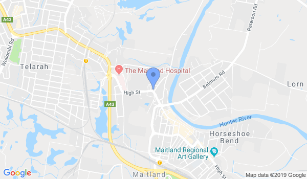 Gracie Barra Brazilian Jiu Jitsu Hunter Valley location Map