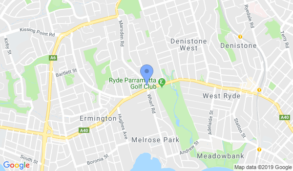 Gracie Barra West Ryde location Map