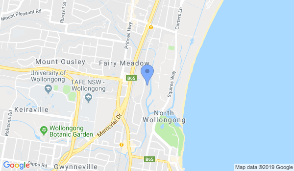 Gracie Barra Wollongong location Map