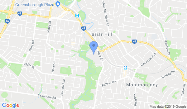 Greensborough Mixed Martial Arts location Map