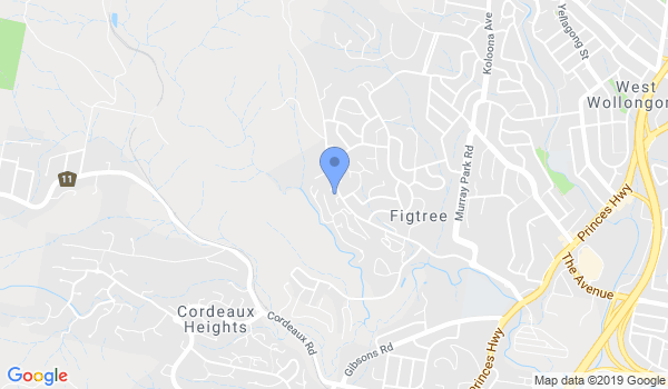 Illawarra Hapkido Association location Map