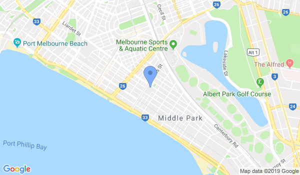 JKA Albert Park Karate location Map