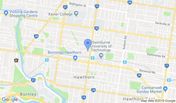 JKA Shotokan Karate Hawthorn Dojo location Map