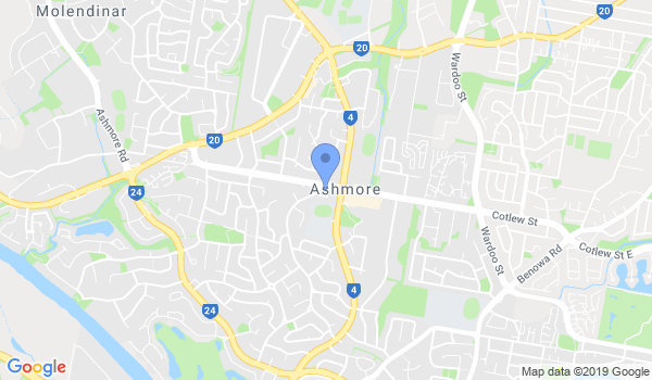 James Shang Taekwondo - Self Defence Classes Gold Coast location Map