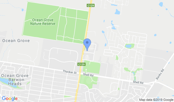 Jikishin Ju-Jitsu Australia Ocean Grove location Map