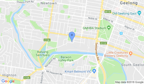 Jiu Jitsu - bjj - Jujitsu - mma - judo - grappling , Geelong location Map