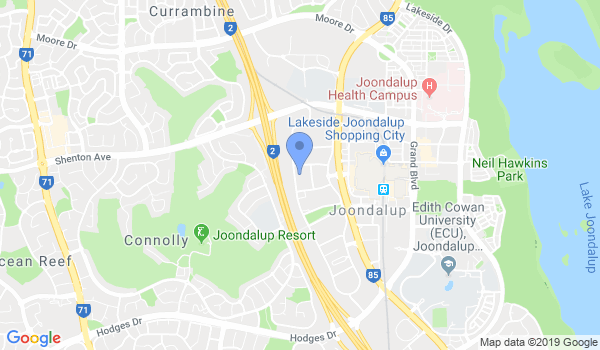 Joondalup Martial Arts location Map