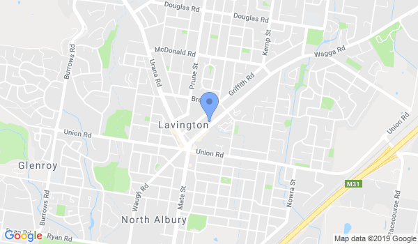 Albury Wodonga Martial Arts KMA location Map