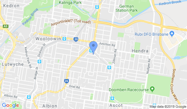 Kansai Karate Academy Clayfield Dojo location Map