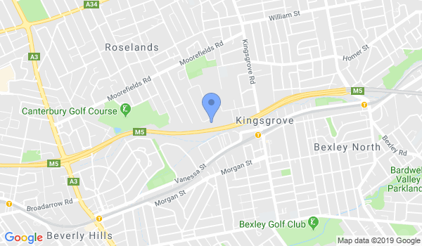 Karate Academy Sydney location Map