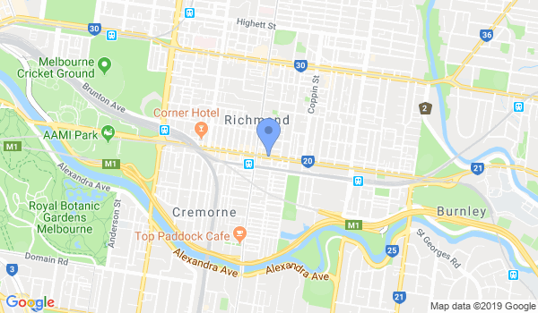 Kombatan Australia location Map