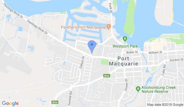 Kumiai-Ryu Martial Arts System (KRMAS) Port Maquarie location Map
