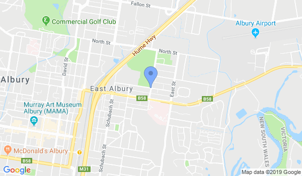 Kyokushin Karate  Albury location Map