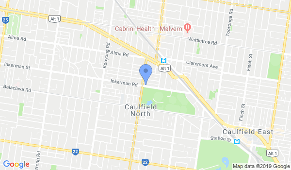 Kyokushin Karate Caulfield location Map