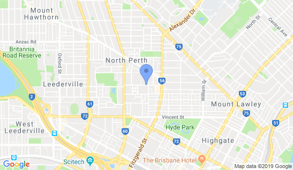 Kyokushin Karate Perth Academy location Map