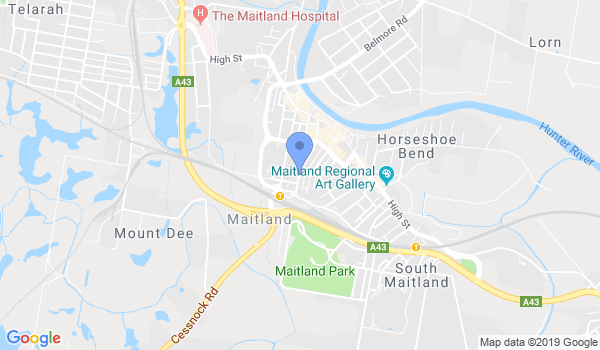 Maitland Martial Arts Academy  location Map