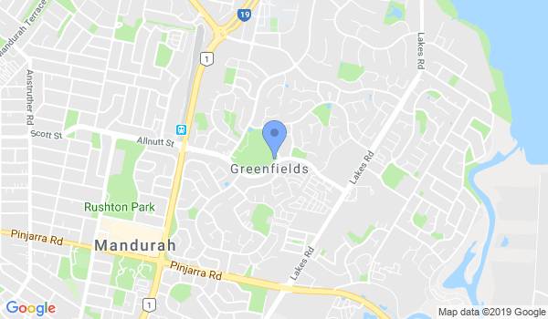Mandurah Kids Karate Club Greenfields location Map