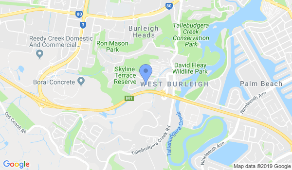 Mantis Kung Fu Burleigh Heads location Map