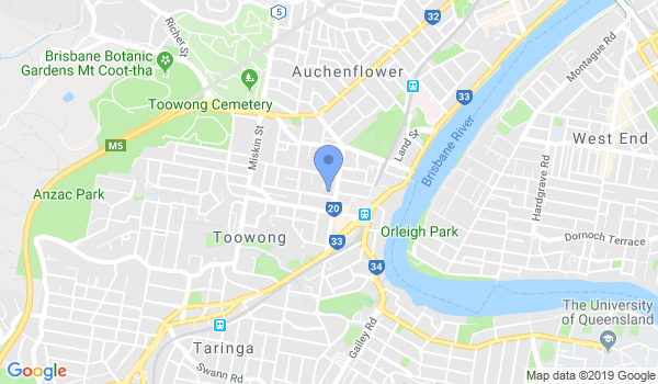 Martial Arts Queensland location Map