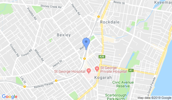 Master Kwon's Pro Tae Kwon Do Academy - Kogarah location Map