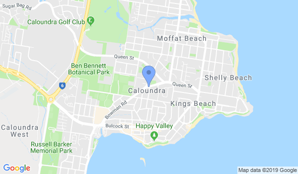 Matt Fiddes Martial Arts Caloundra location Map