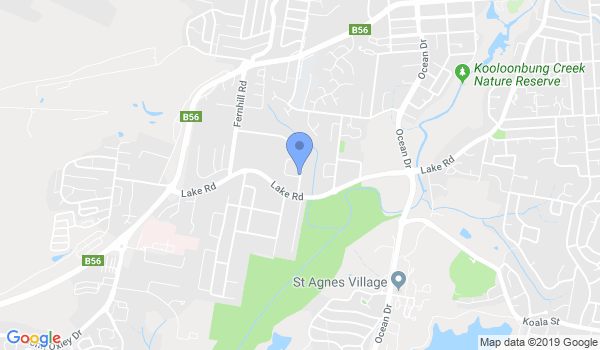 Mid Coast Martial Arts Academy location Map
