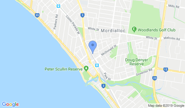 Mordialloc Traditional Chinese Martial Art Studio location Map