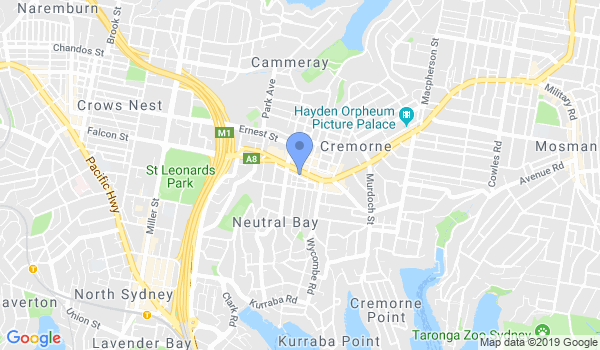 Mosman Martial Arts Academy location Map