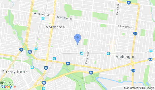 Northcote Karate & Kickboxing location Map