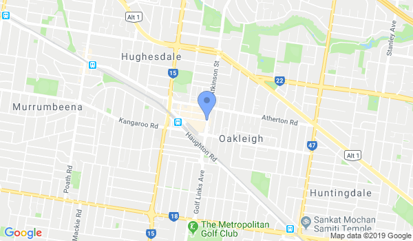 Oakleigh Karate Centre location Map