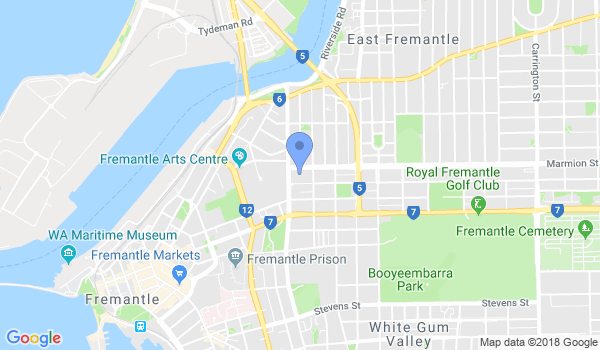 Rhee Taekwondo Fremantle Dojang location Map