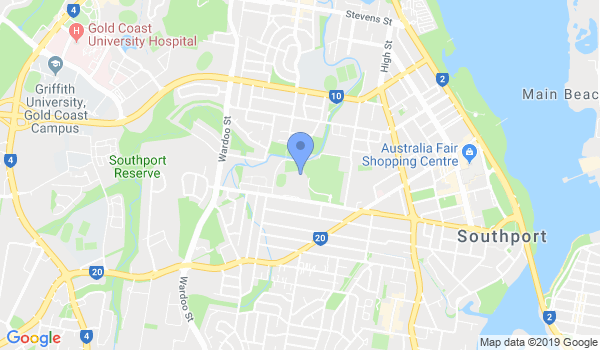 Rhee Taekwondo Gold Coast - Southport Dojang location Map