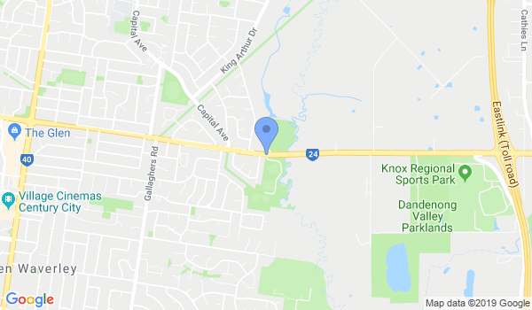 Samurai Karate Wantirna location Map