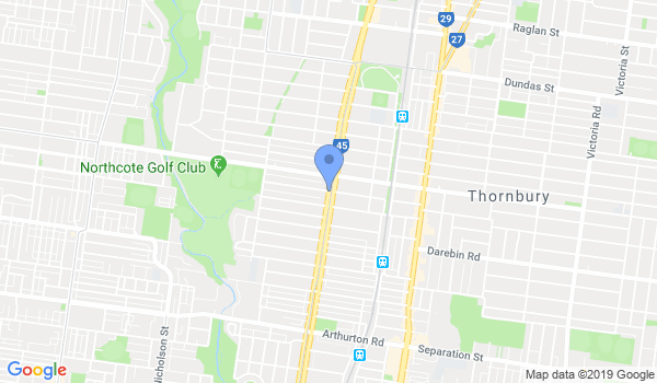 Seido Karate Thornbury location Map