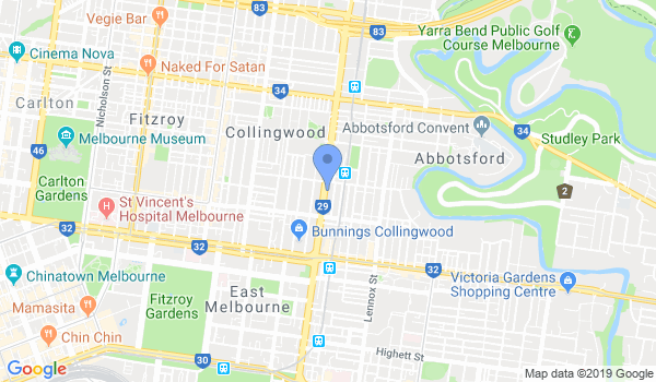 Wing Chun Kung Fu - Greensborough Martial Arts location Map