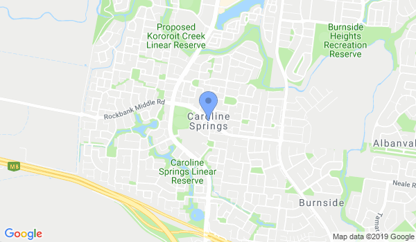 Shindo kan Jiu jitsu Australia Caroline Springs  location Map