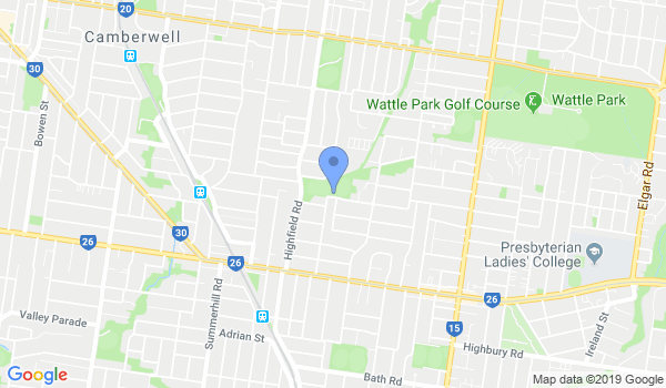 Shodokan Aikido Camberwell location Map