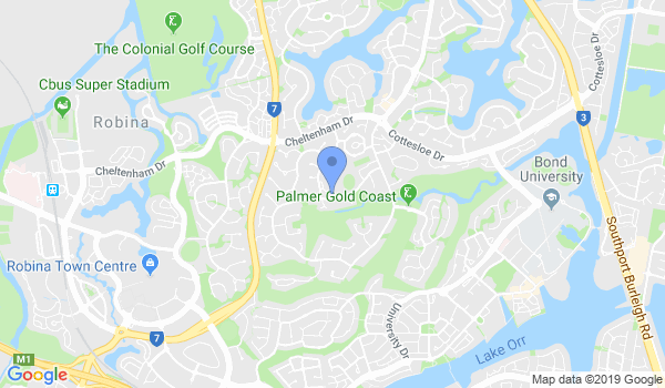 Southern Cross Martial Arts Robina location Map