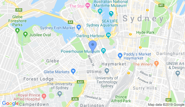 Sydney Karate Club location Map