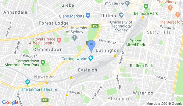 Sydney University Judo Club location Map