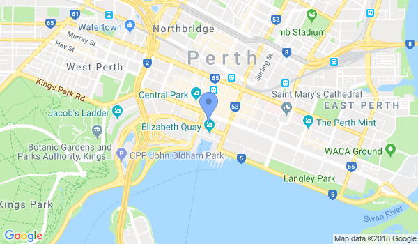 Taekwondo Martial Arts Perth, WA location Map