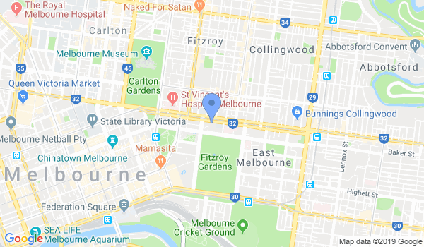 Taekwondo Victoria Inc. location Map